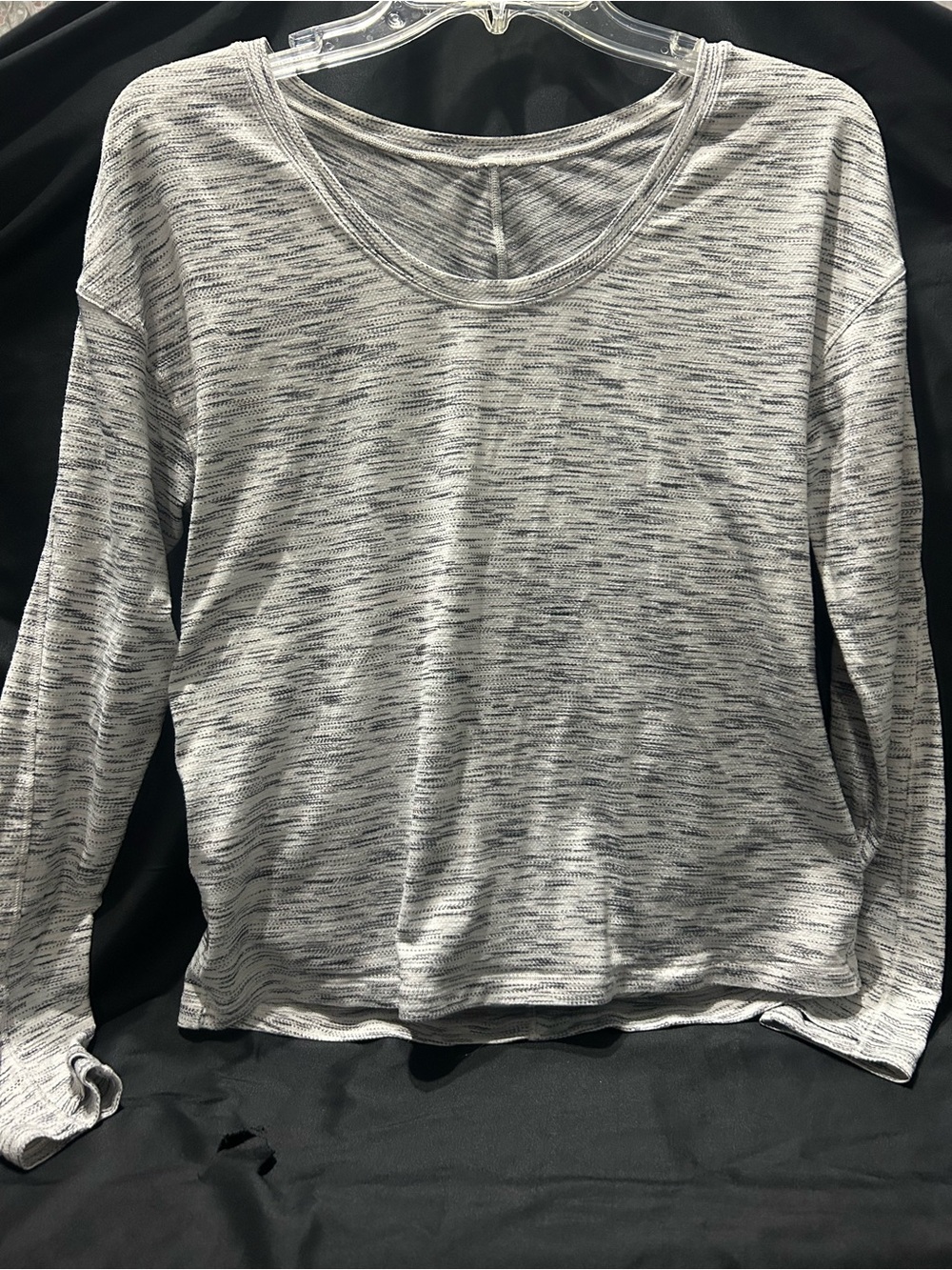 LULU LEMON Women's Lightweight Heathered Long-Sleeve Top - Gray 6-8